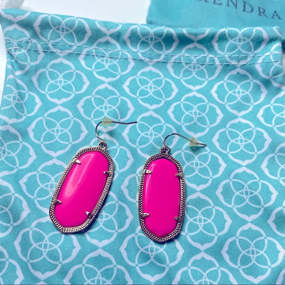 Kendra Scott Jewelry - Kendra Scott Elle Gold Drop Earrings In Magenta
